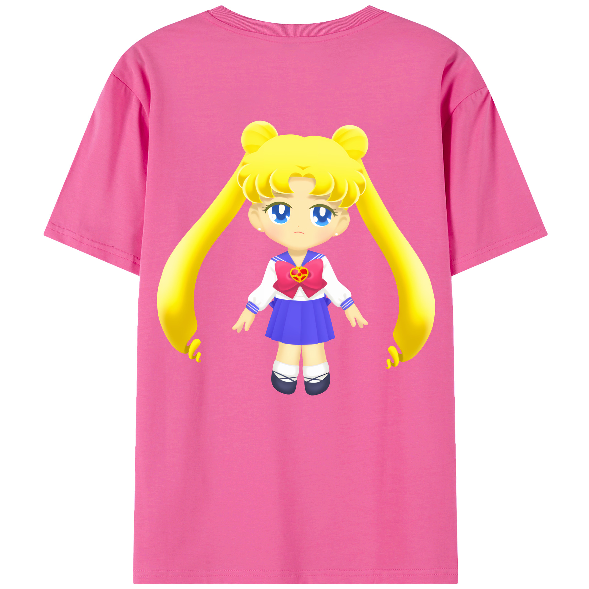 （画像用） 美少女戦士セーラームーン 愛野 美奈子 あいの みなこ Sailor Moon Aino Minako レディース半袖Tシャツ(バックプリント)